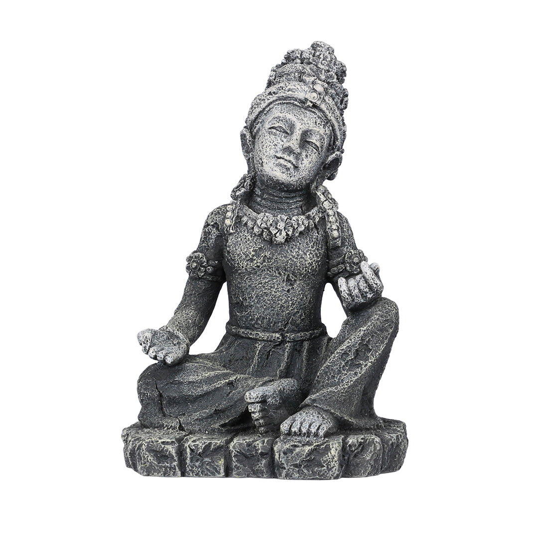 SIARA Meditating Goddess Aquarium Ornament – 12x11x18cm Tranquil Temple Decor