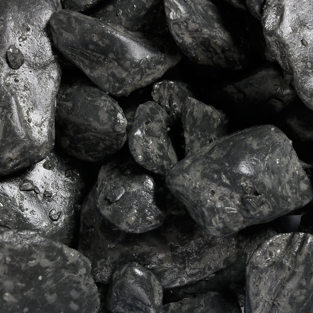 AQUARIUM GRAVEL PEBBLES BLACK 2kg