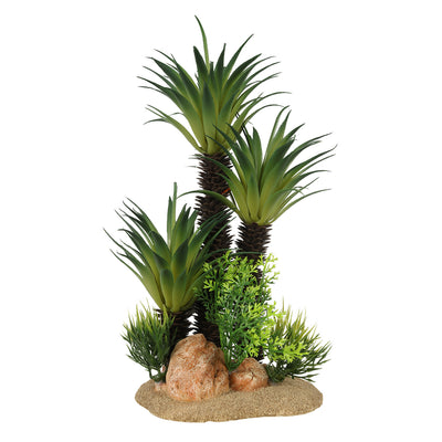 Sago Palm Aquarium Ornament – Premium Artificial Plant for Freshwater &amp; Saltwater Tanks