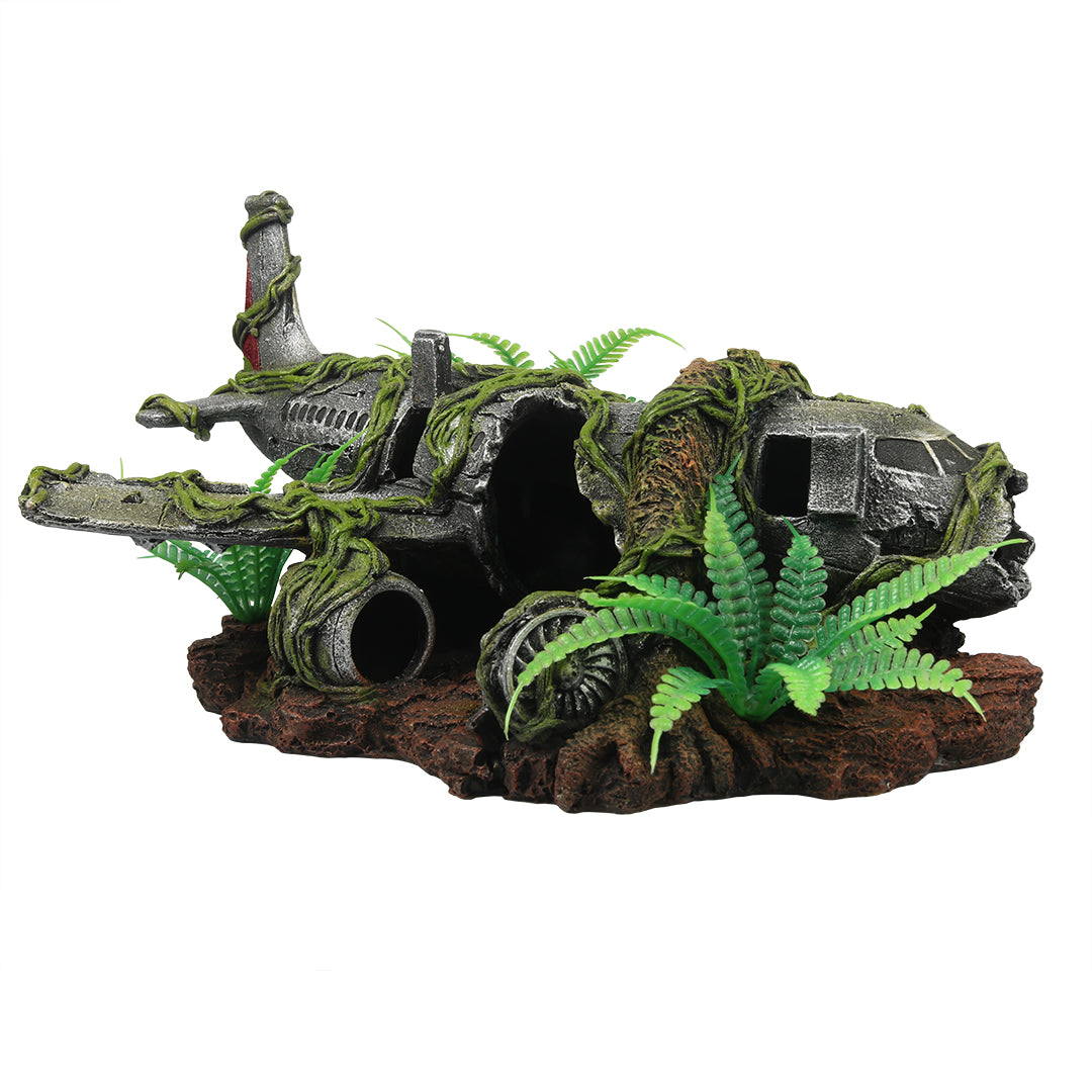 Plane wreck Jungle 30,3x19,3x17CM multicolour