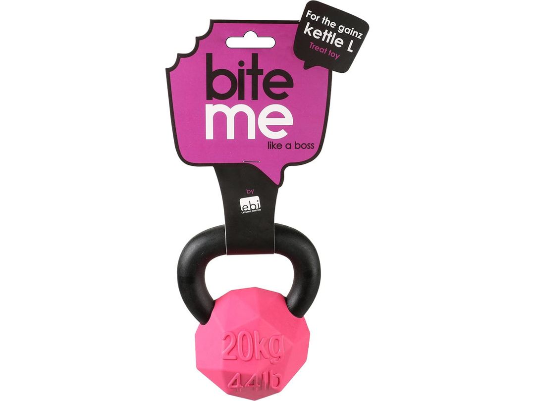 For The Gainz - Kettlebell Dog Toy Purple/Black