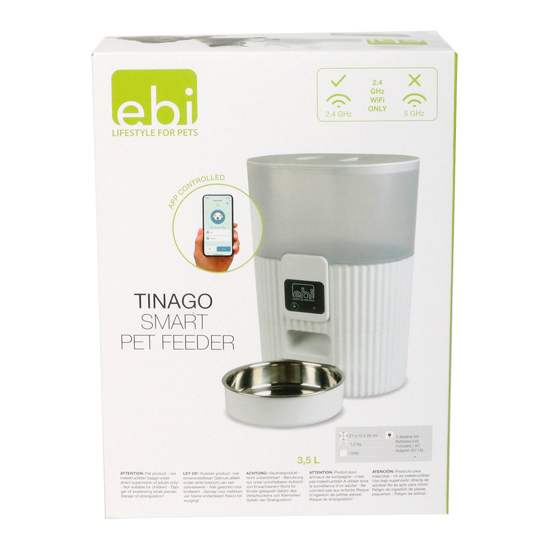 Tinago Smart Feeder 3.5L - 21x15x28cm White