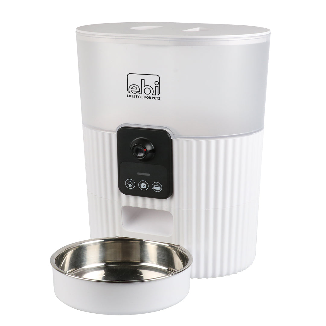 Kualo Smart Feeder With Camera 3.5L - 21x15x28cm White