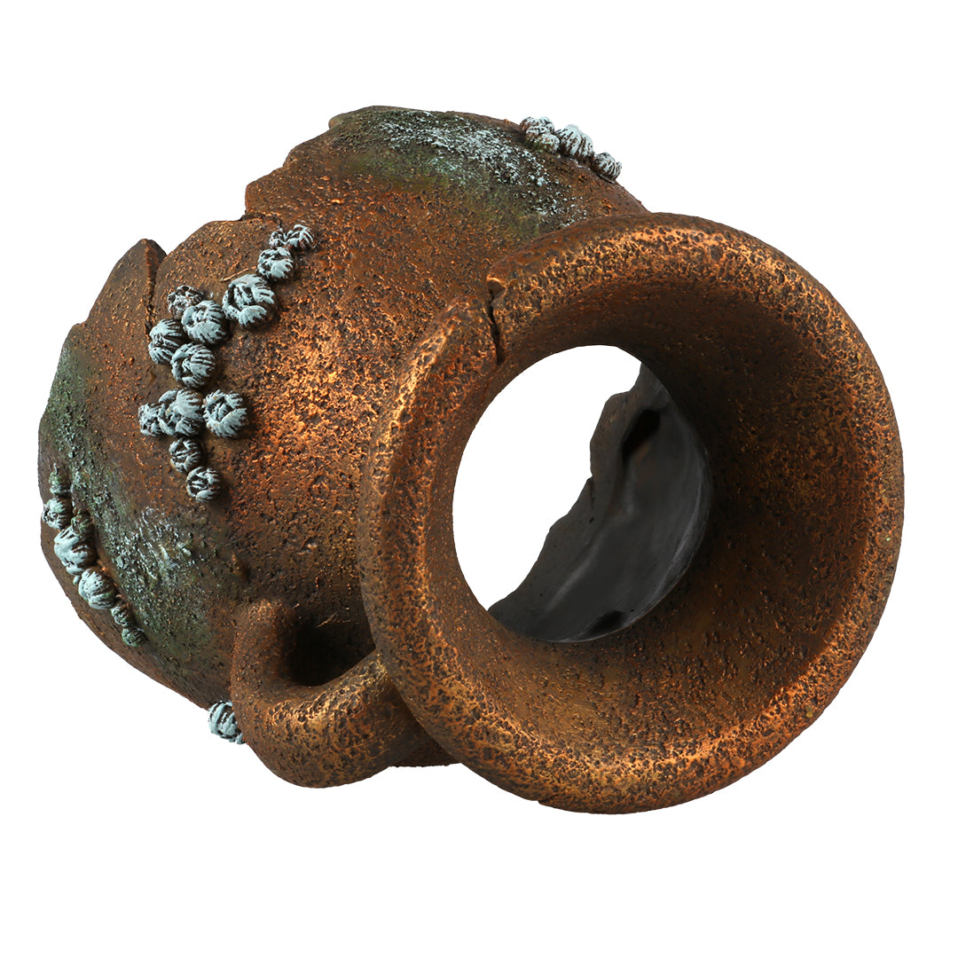 Amphora broken neck M - 16x13x13,8cm multicolour