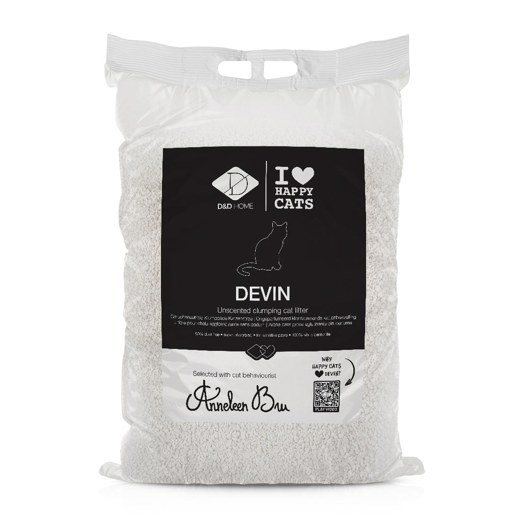 Devin - Unscented Clumping Cat Litter 12kg/13.8L