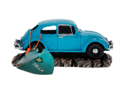 سيارة كلاسيكية ألمانية مقاس 15×7,5×6,5 سم باللون الأزرق