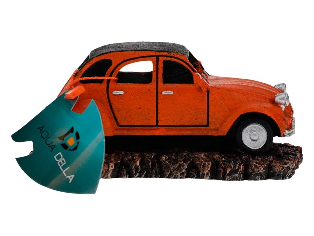 classic car French 2 14,5x7,5x6,5cm orange