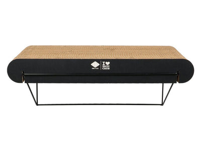 DAVID L - Cardboard wall shelf L - 60x29x24cm Brown/Black