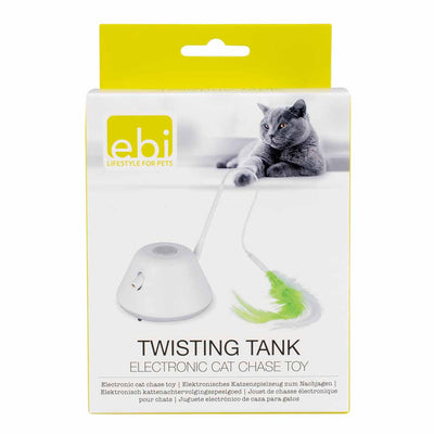 Electronic cat toy Twisting Tank 15x6,7x4,4cm white