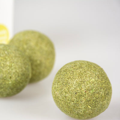 Catnip Balls 3-Pack – 4cm Pressed Catnip Refills for Petit Puffi | Irresistible Cat Toy