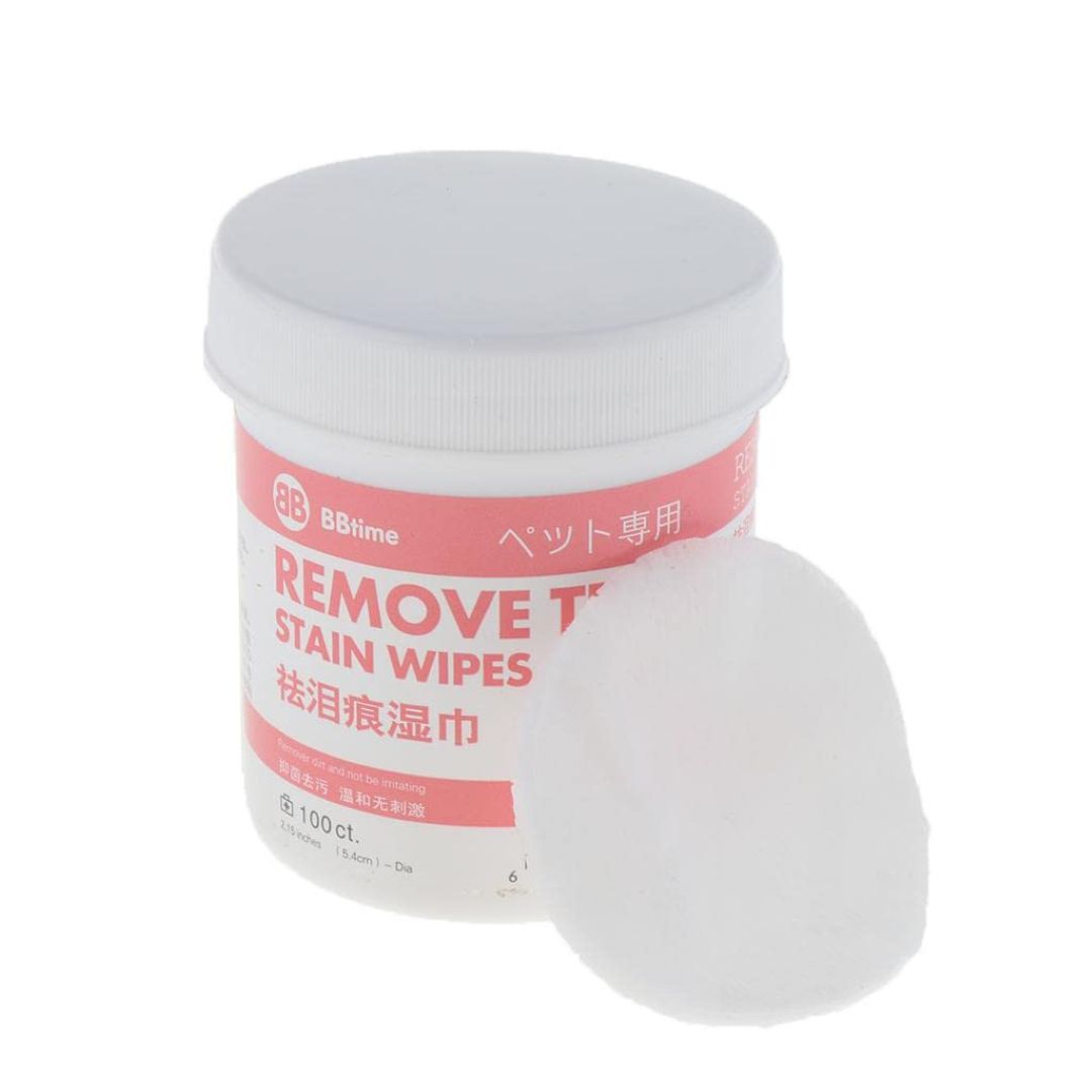 White Tear Stain Removal Wipes 100 Pcs/Can