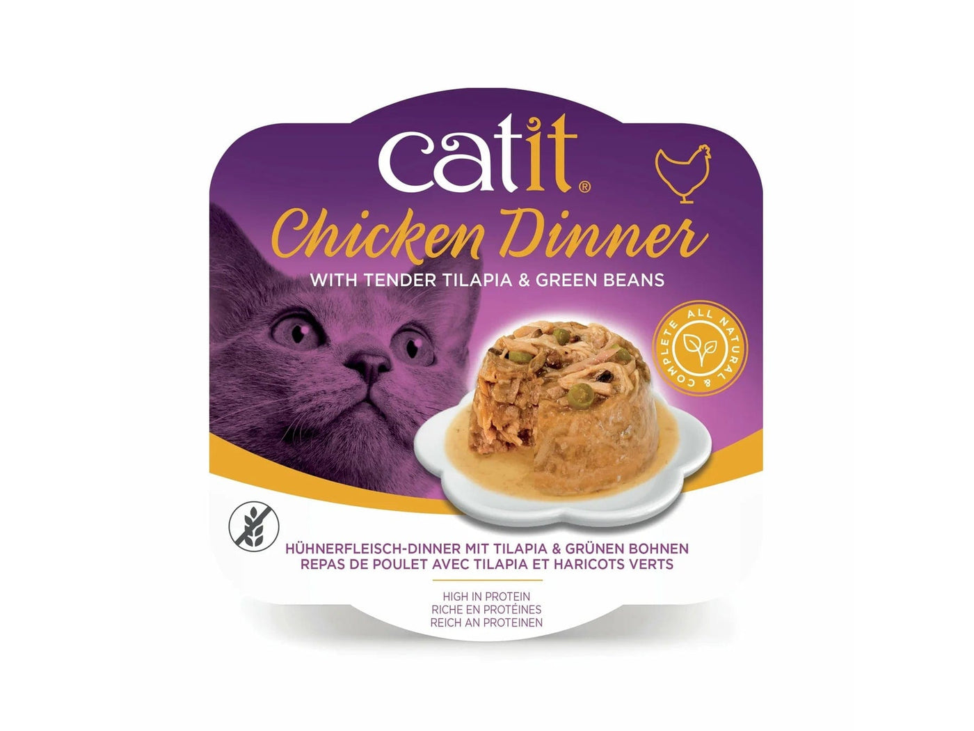 Catit Chicken Dinner, tilapia & green beans 80G