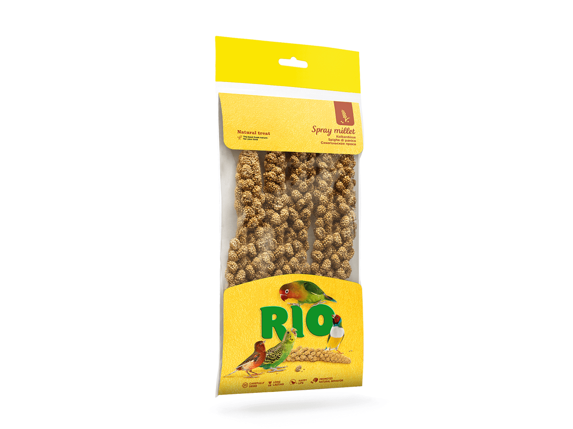 Rio Spray Millet. Natural Treat For All Birds, 100 G