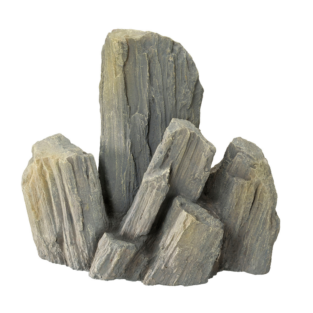 EBI Giant Rock XXXL Aquarium Decoration – Ultra-Realistic 44cm Resin Reef Rock (Grey)