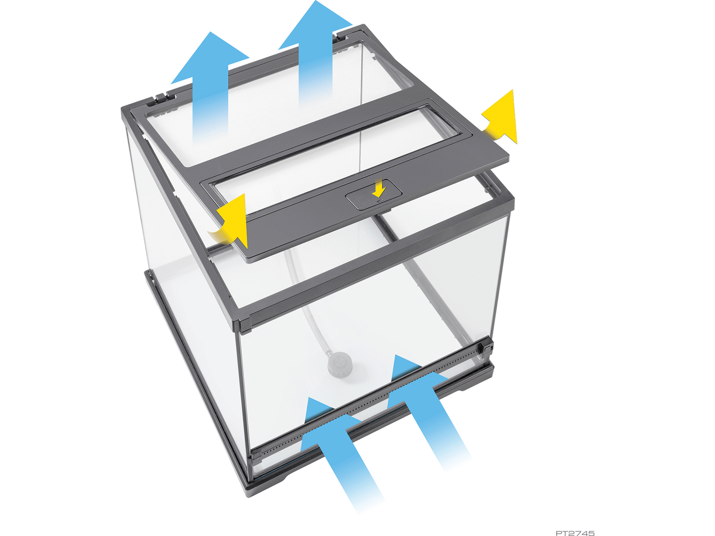 Exo Terra Dart Frog Terrarium.Amphibian Habitat 45 x 45 x 45 cm