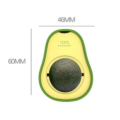 Avocado shape catnip toy ball 4.6*6cm