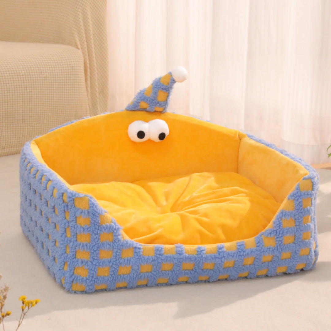 Blue Monster Pet Bed 47×41×25cm