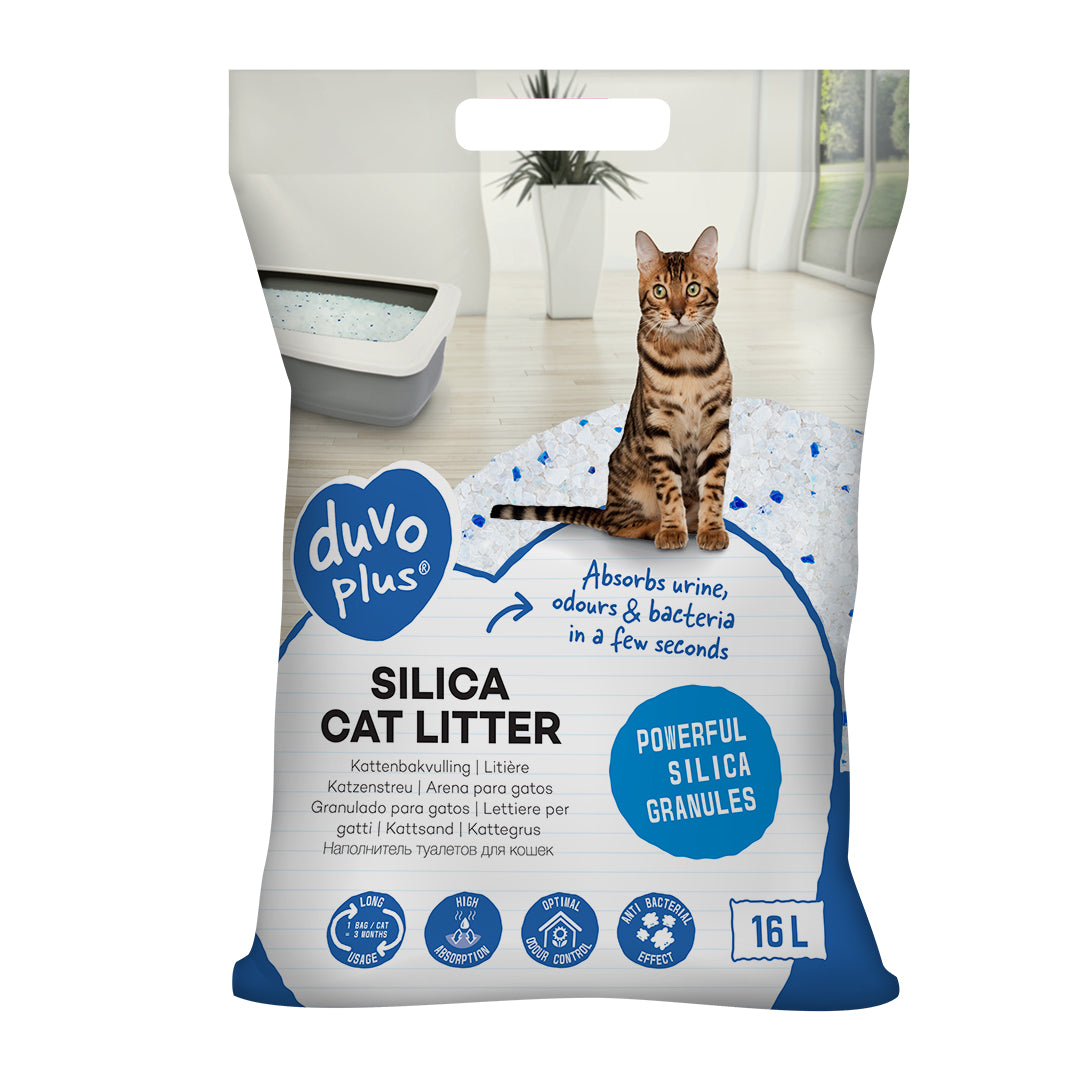 Premium Silica cat litter 16L