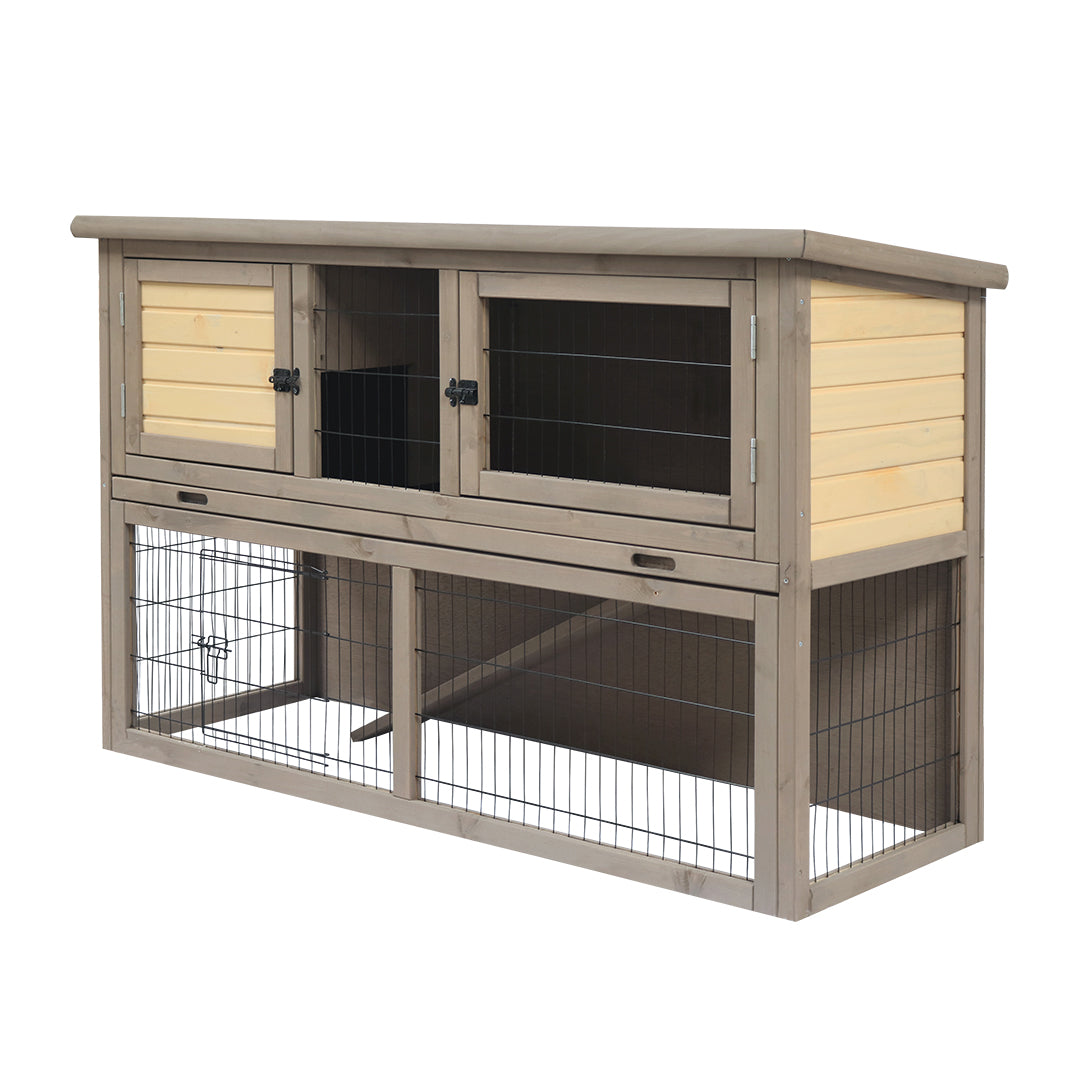WOODLAND RABBIT HUTCH BEL-ÉTAGE COUNTRY 136,5x50x85CM