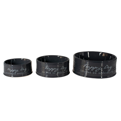 Feeding Bowl Stone Happy Dog 300ml - Ø10,5 anthracite