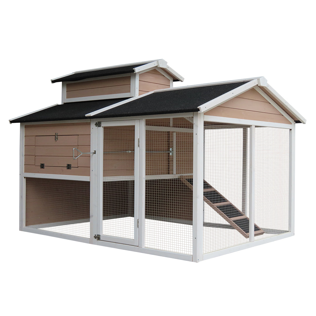 Woodland Chicken Coop Henrietta Forest 165x120x118cm Taupe