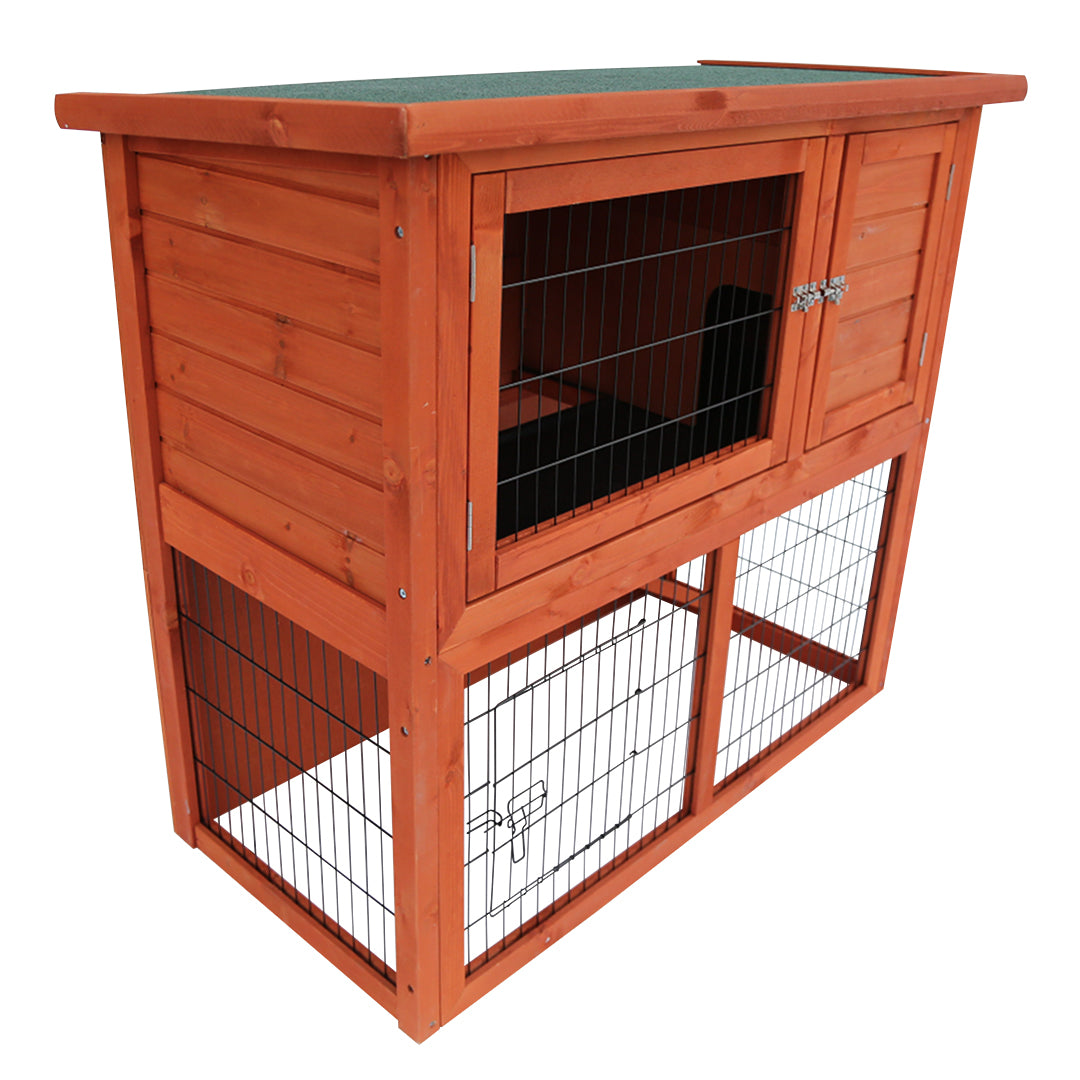 Woodland Rabbit Hutch Raymond Classic 104,2x52x92cm brown