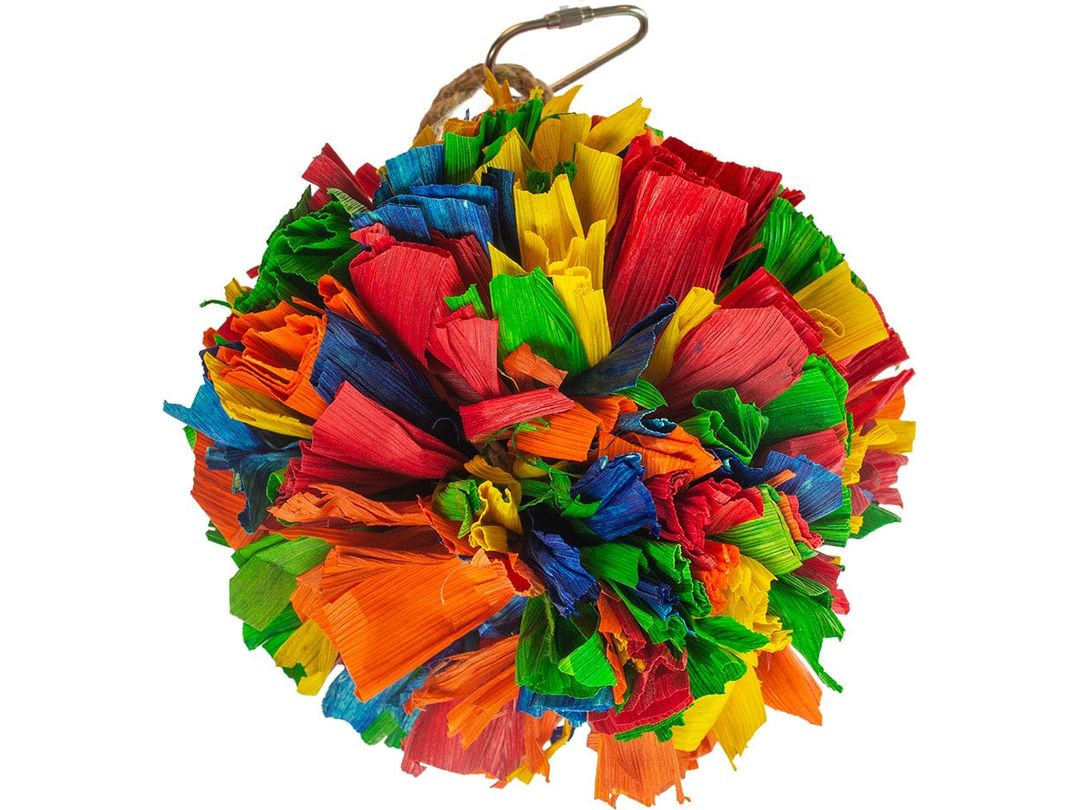 كرة ملونة من أوراق الذرة M - 17,2x10,8x10,8 سم متعدد الألوان