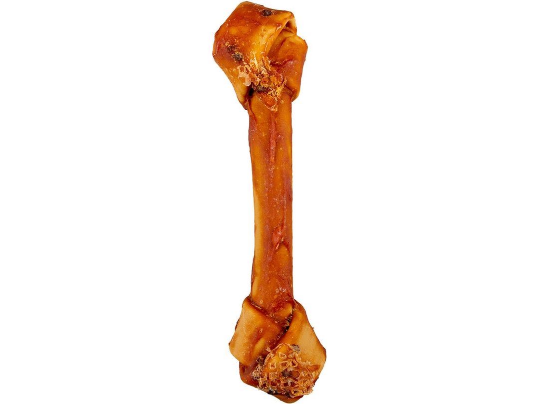 مضغ! عظام دجاج و زبدة الفول السوداني كبير - 25 سم - 1 قطعة / 160 جرام