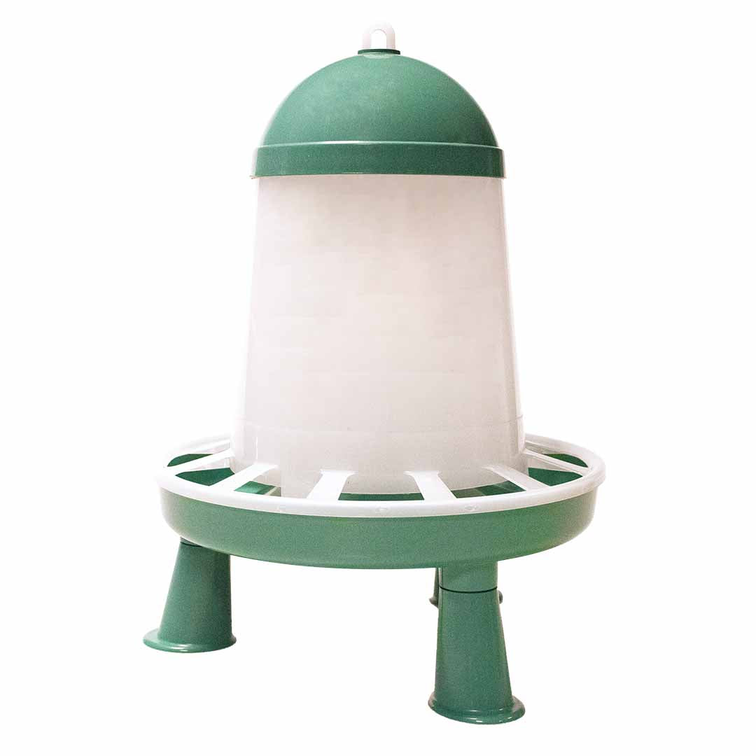 Feeder ECO with Feet 3kg Green – Eco-Friendly Poultry Feeder | duvoplus