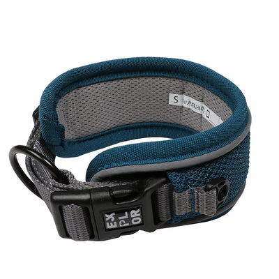 Ultimate Fit Control collar Classic S - 34-38cm petrol blue