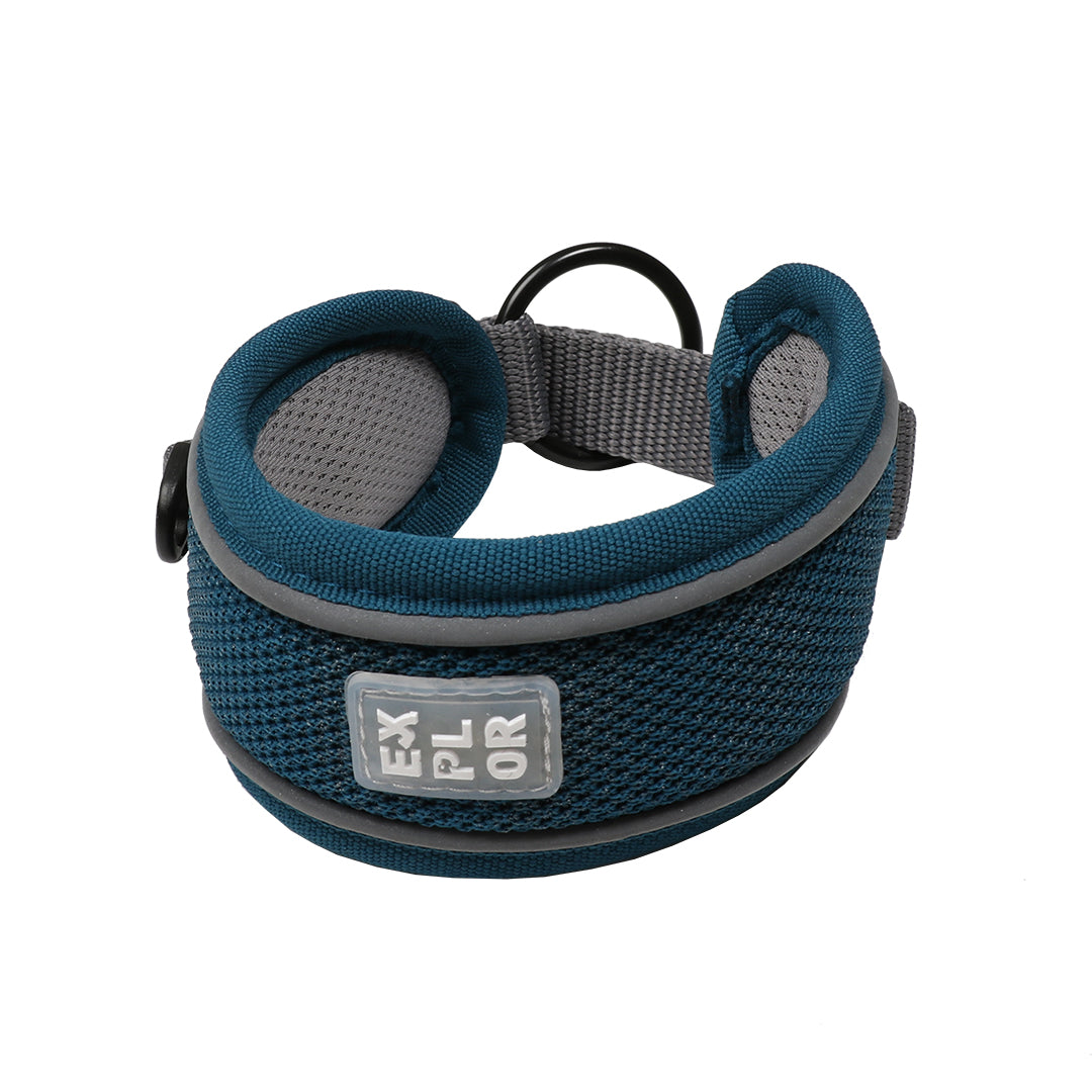Ultimate Fit Control Collar Classic – M (39-44cm) Petrol Blue

