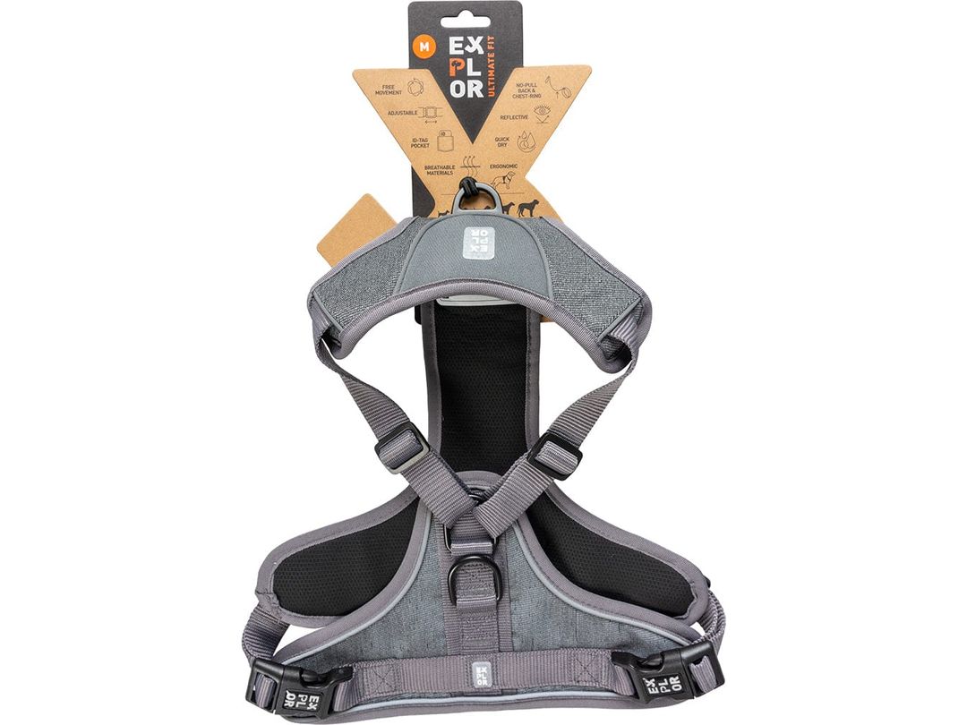 Ultimate Fit No-Pull Harness Safety - Silver Reflective