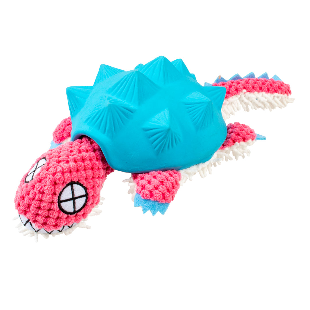 Plush & Latex Armadillo 34x14x8.5cm Blue/Pink