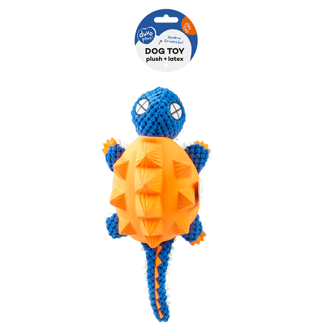 Plush & Latex Armadillo 34x14x8.5cm Orange/Blue