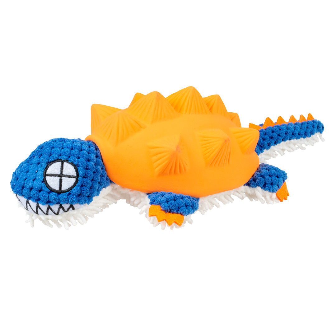 Plush & Latex Armadillo 34x14x8.5cm Orange/Blue