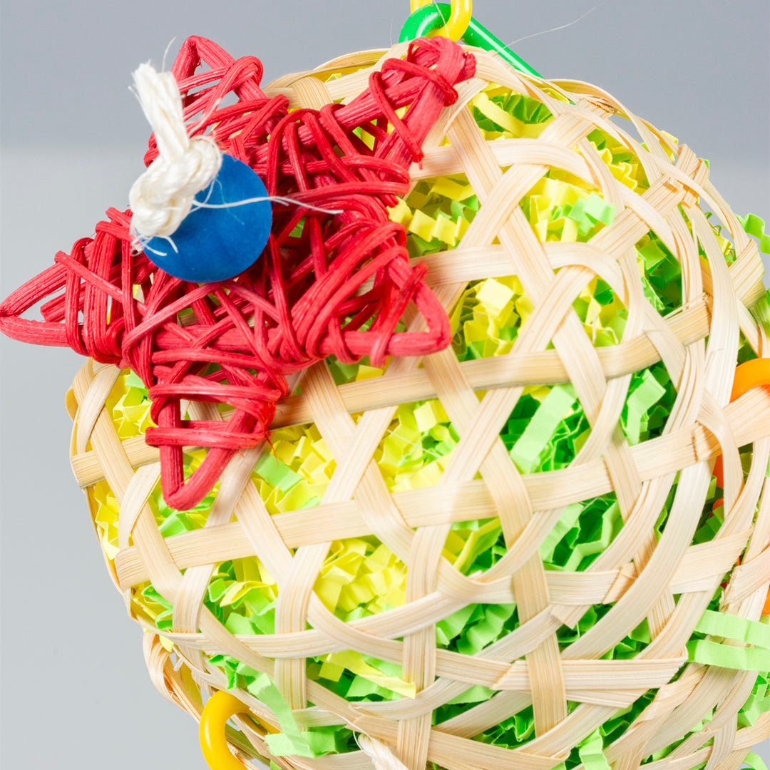 Forage Bamboo Pinata 10x15x24cm Multicolour