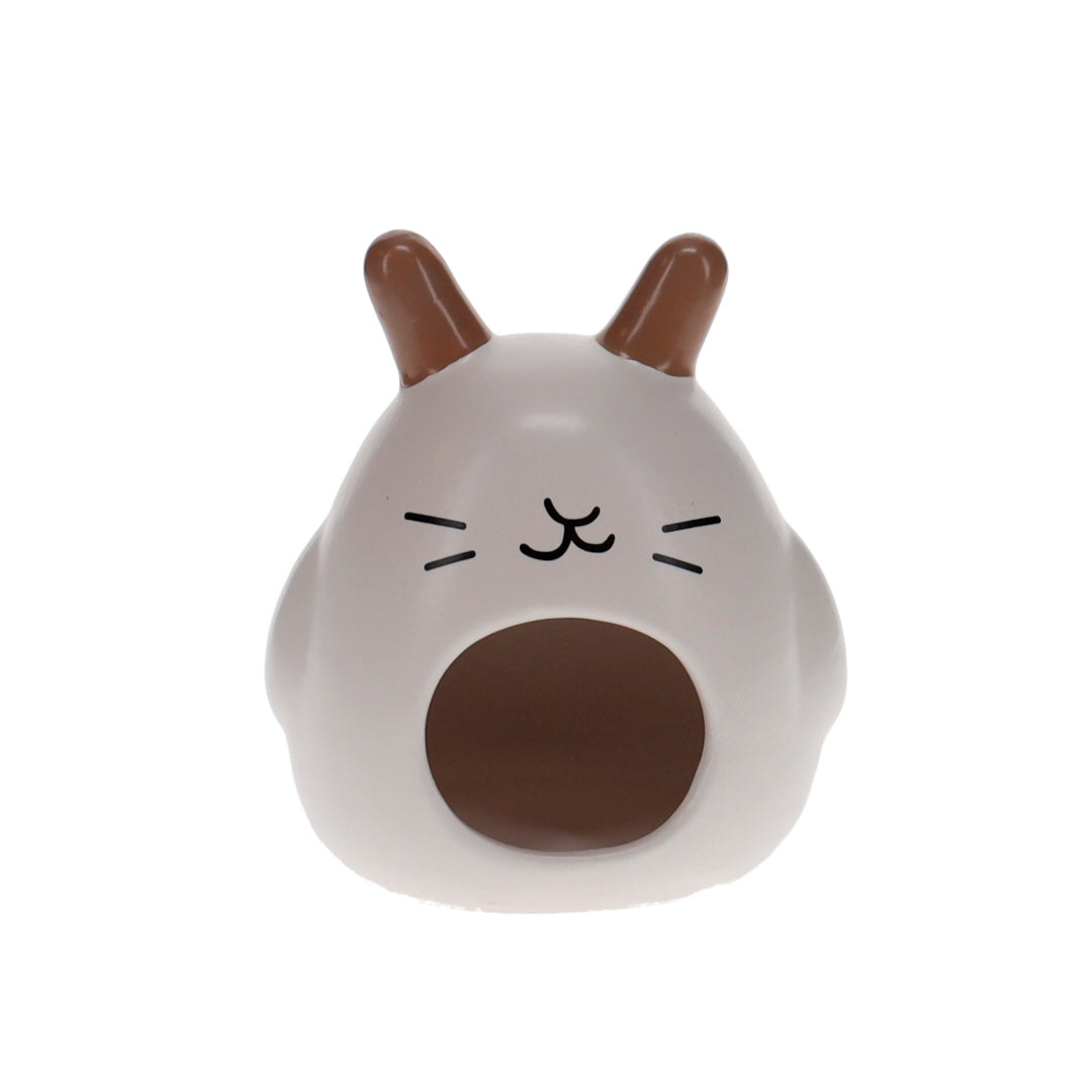 Small animal house Stone bunny 11x10x12cm white