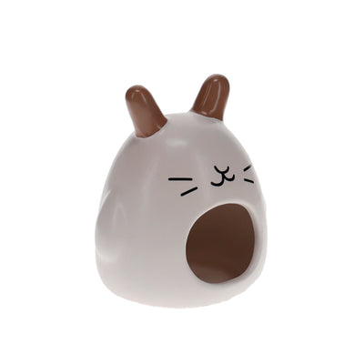 Small animal house Stone bunny 11x10x12cm white