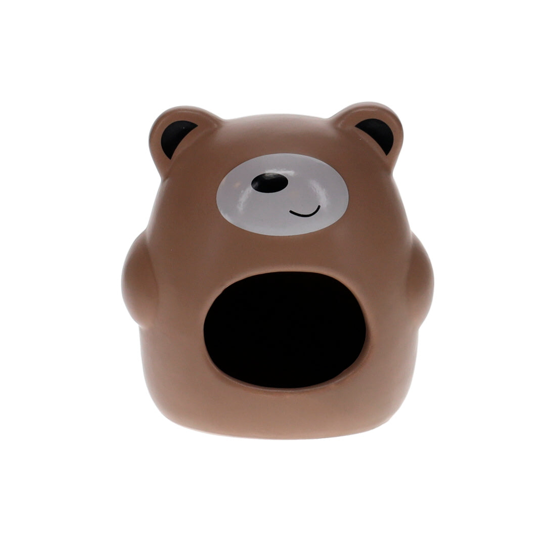 Small animal house Stone bear 11x10x12cm brown