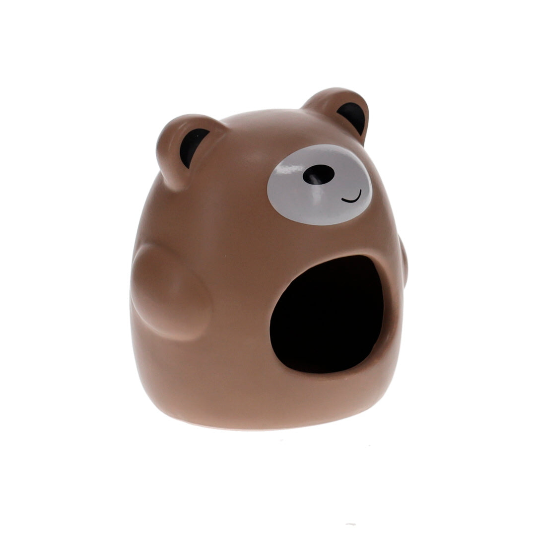 Small animal house Stone bear 11x10x12cm brown