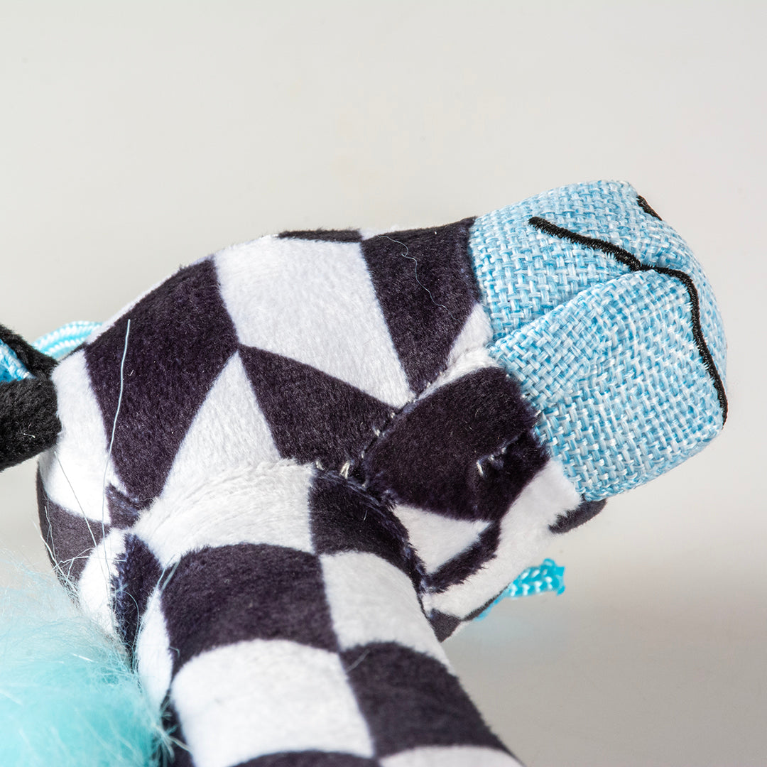 Plush Giraffe Retro 32x14x5cm Black/White