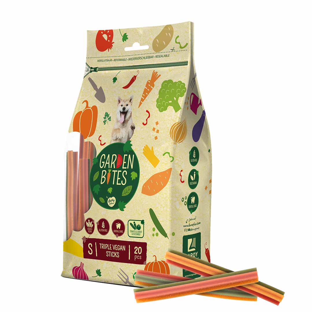 Garden Bites Triple Vegan Sticks S - 13cm - 20pcs Multicolour