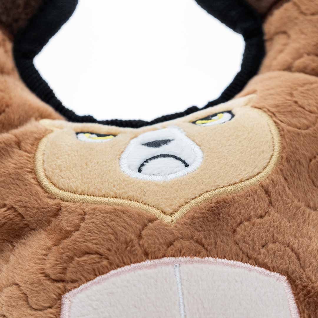 Sturdy dog toy angry bear 26x20x9cm brown