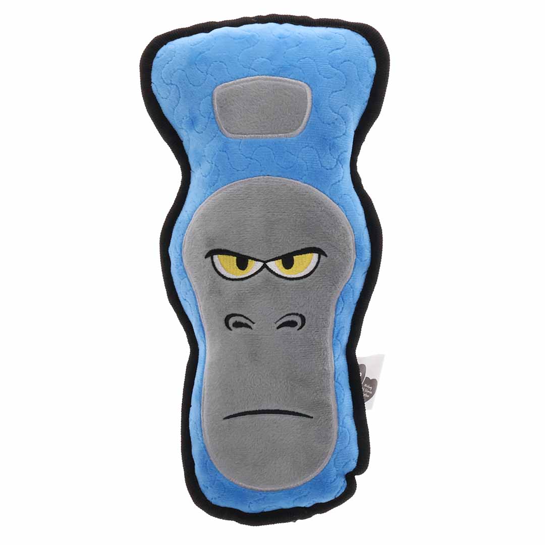 Sturdy dog toy angry gorilla 32x15x8cm blue/grey