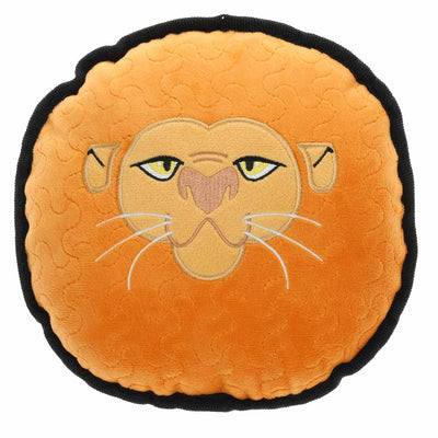 Sturdy dog toy angry lion 20x20x9cm orange