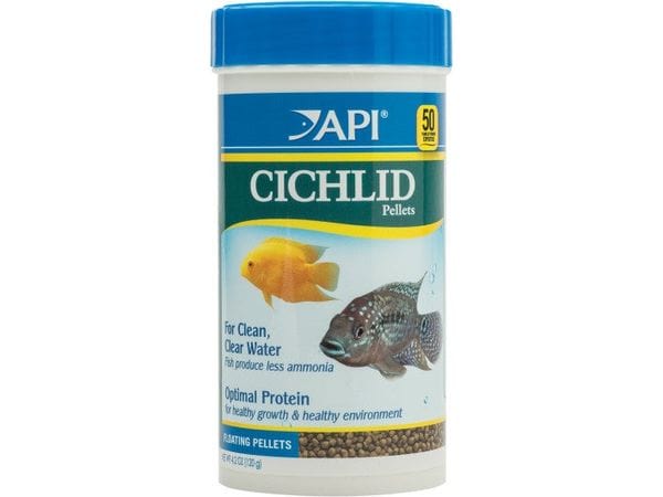 API Pellets Cichlid Fish Food – 4.2 oz