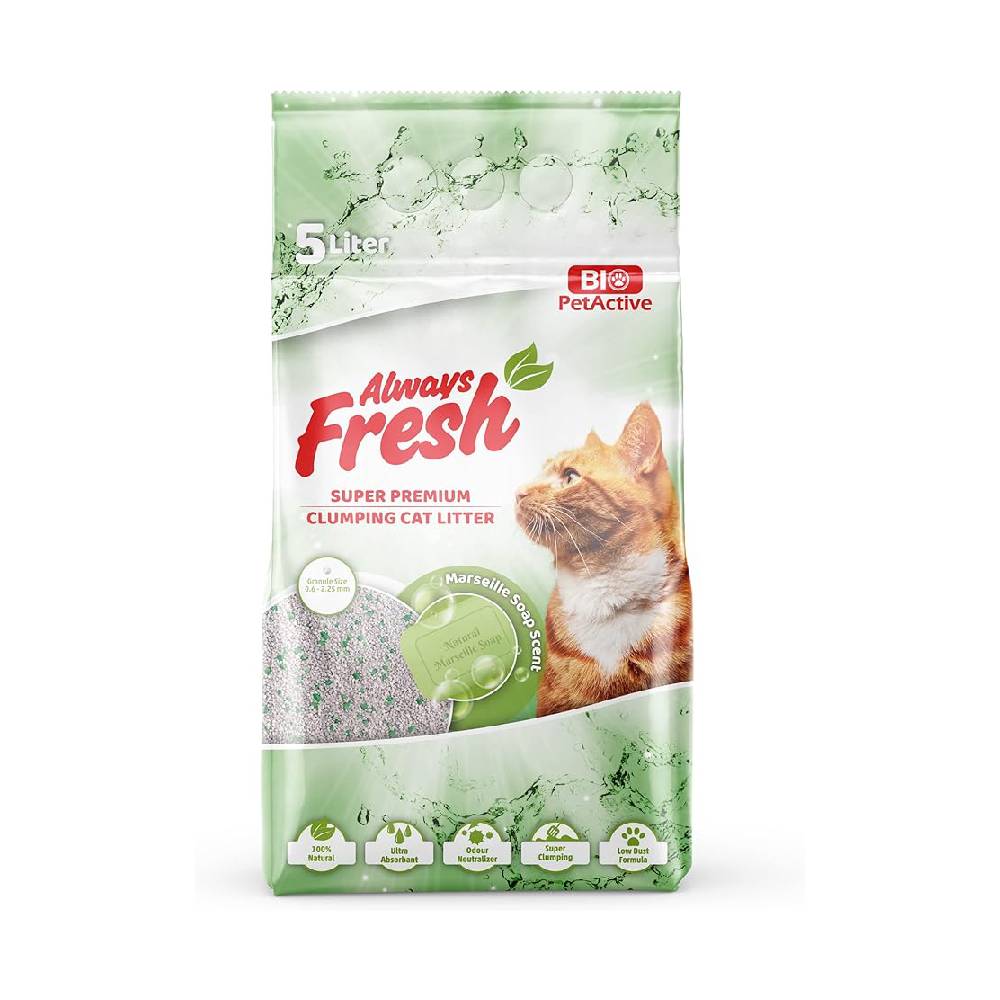 AlwaysFresh Marseille Soap Scent (Clumping Cat Litter) 5L