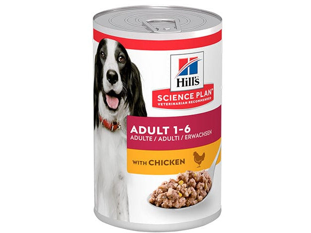 Hill`s Science Plan Adult Dog Wet Food with Chicken 370gx12
