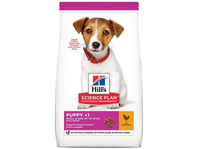 Hill`s Science Plan Small & Mini Puppy Food with Chicken  1.5kg