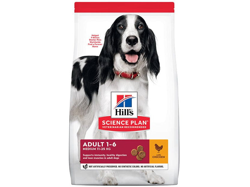 Hill`s Science Plan Medium Adult Dog Food with Chicken 2.5kg